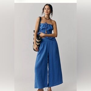 Somerset linen wide leg pants